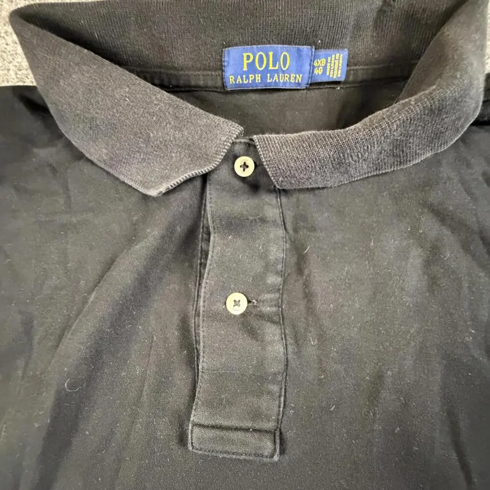 Polo Ralph Lauren Black Men's Polo Shirt Size‎ 4XB #1492